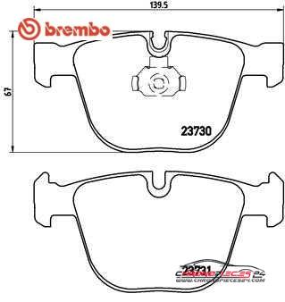 Achat de BREMBO P 06 026 Kit de plaquettes de frein, frein à disque pas chères