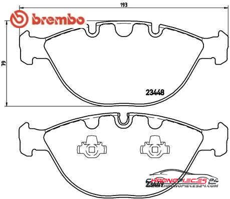 Achat de BREMBO P 06 028 Kit de plaquettes de frein, frein à disque pas chères