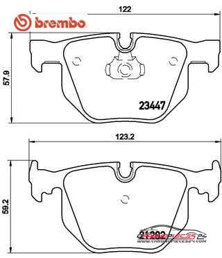 Achat de BREMBO P 06 029 Kit de plaquettes de frein, frein à disque pas chères