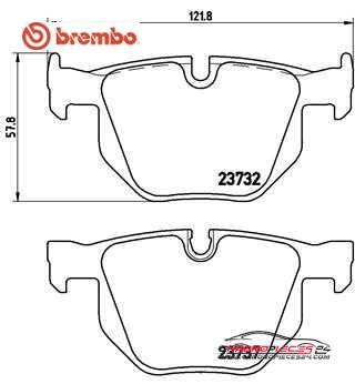 Achat de BREMBO P 06 033 Kit de plaquettes de frein, frein à disque pas chères