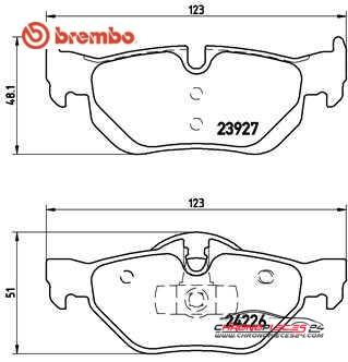 Achat de BREMBO P 06 038 Kit de plaquettes de frein, frein à disque pas chères