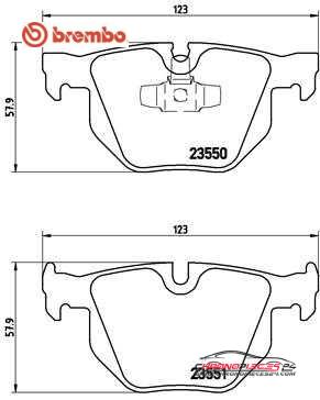 Achat de BREMBO P 06 039 Kit de plaquettes de frein, frein à disque pas chères