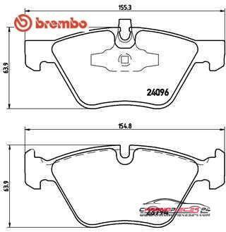 Achat de BREMBO P 06 040 Kit de plaquettes de frein, frein à disque pas chères