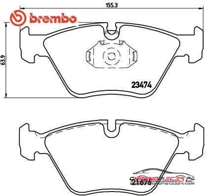 Achat de BREMBO P 06 042 Kit de plaquettes de frein, frein à disque pas chères