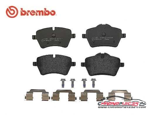 Achat de BREMBO P 06 051 Kit de plaquettes de frein, frein à disque pas chères