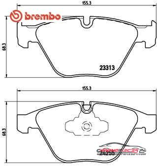 Achat de BREMBO P 06 055 Kit de plaquettes de frein, frein à disque pas chères