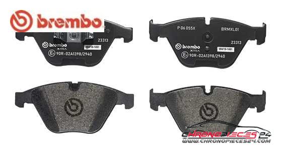 Achat de BREMBO P 06 055X Kit de plaquettes de frein, frein à disque pas chères