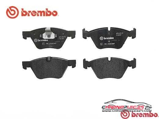 Achat de BREMBO P 06 057 Kit de plaquettes de frein, frein à disque pas chères