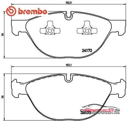 Achat de BREMBO P 06 058 Kit de plaquettes de frein, frein à disque pas chères