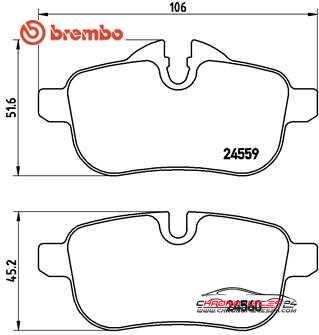 Achat de BREMBO P 06 062 Kit de plaquettes de frein, frein à disque pas chères