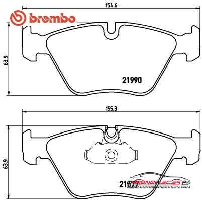 Achat de BREMBO P 06 065 Kit de plaquettes de frein, frein à disque pas chères