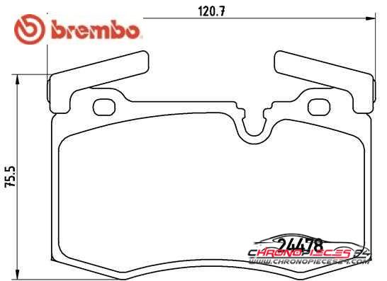 Achat de BREMBO P 06 068 Kit de plaquettes de frein, frein à disque pas chères