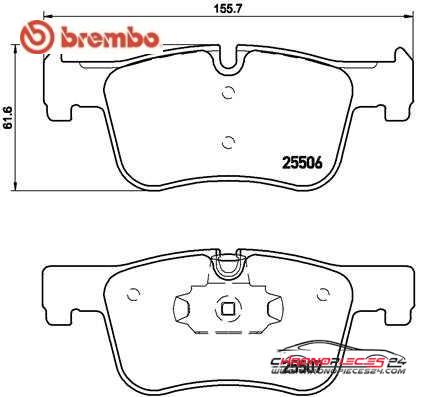 Achat de BREMBO P 06 070 Kit de plaquettes de frein, frein à disque pas chères