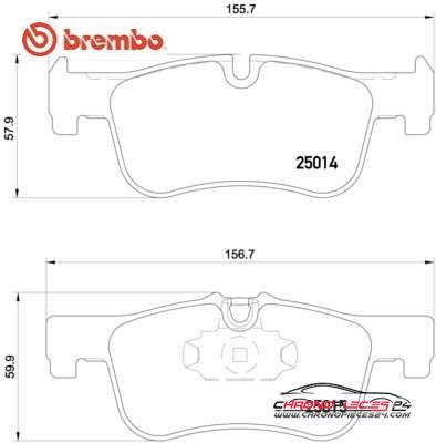 Achat de BREMBO P 06 078 Kit de plaquettes de frein, frein à disque pas chères