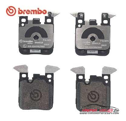 Achat de BREMBO P 06 087X Kit de plaquettes de frein, frein à disque pas chères