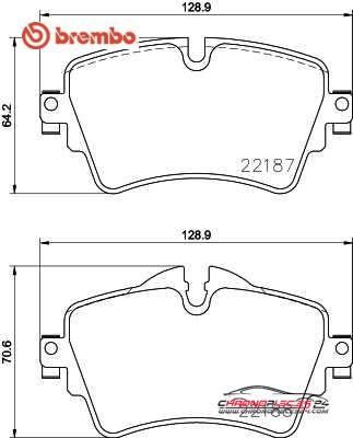 Achat de BREMBO P 06 092 Kit de plaquettes de frein, frein à disque pas chères