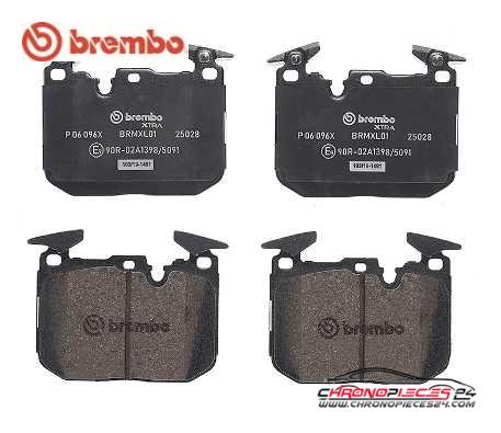 Achat de BREMBO P 06 096X Kit de plaquettes de frein, frein à disque pas chères