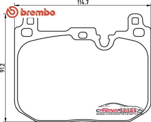 Achat de BREMBO P 06 097 Kit de plaquettes de frein, frein à disque pas chères