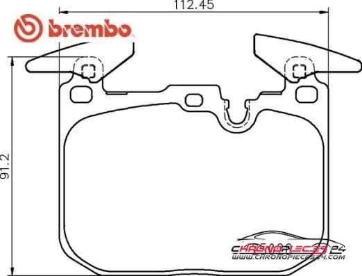 Achat de BREMBO P 06 098 Kit de plaquettes de frein, frein à disque pas chères