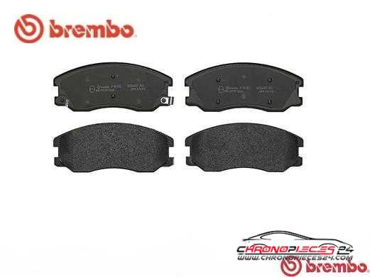 Achat de BREMBO P 10 003 Kit de plaquettes de frein, frein à disque pas chères