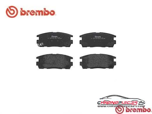 Achat de BREMBO P 10 004 Kit de plaquettes de frein, frein à disque pas chères