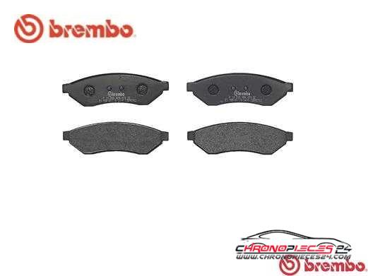 Achat de BREMBO P 10 008 Kit de plaquettes de frein, frein à disque pas chères