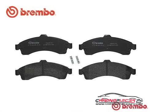 Achat de BREMBO P 10 009 Kit de plaquettes de frein, frein à disque pas chères