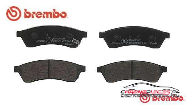 Achat de BREMBO P 10 060 Kit de plaquettes de frein, frein à disque pas chères