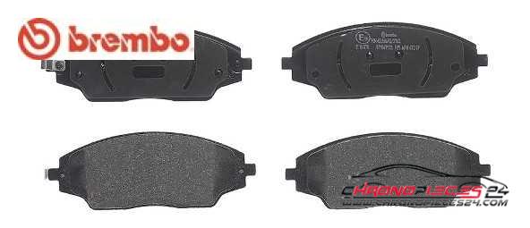 Achat de BREMBO P 10 070 Kit de plaquettes de frein, frein à disque pas chères