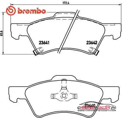 Achat de BREMBO P 11 015 Kit de plaquettes de frein, frein à disque pas chères