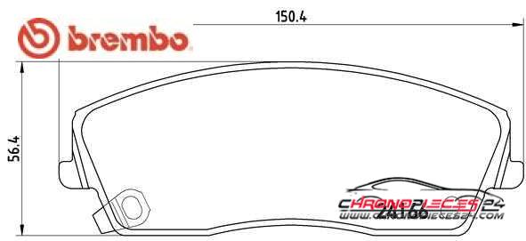 Achat de BREMBO P 11 019 Kit de plaquettes de frein, frein à disque pas chères