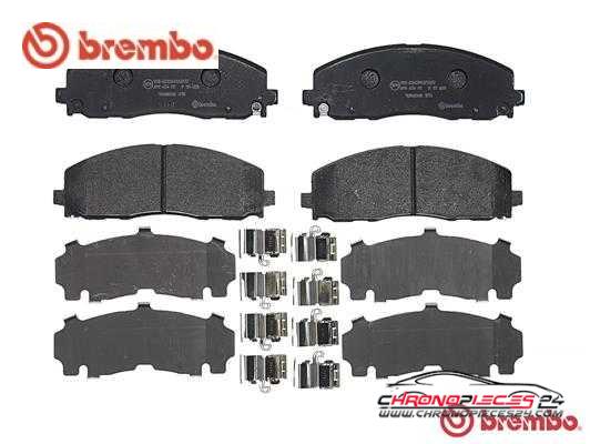 Achat de BREMBO P 11 035 Kit de plaquettes de frein, frein à disque pas chères