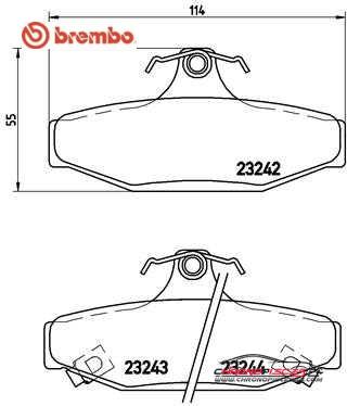 Achat de BREMBO P 15 004 Kit de plaquettes de frein, frein à disque pas chères