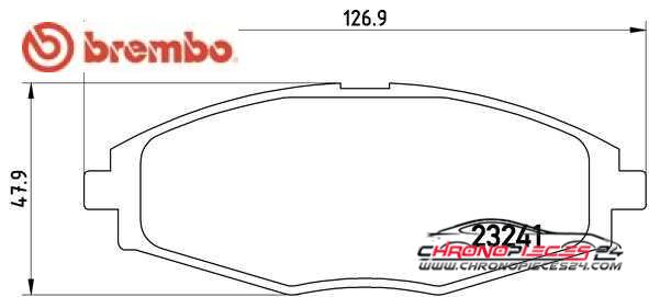 Achat de BREMBO P 15 006 Kit de plaquettes de frein, frein à disque pas chères