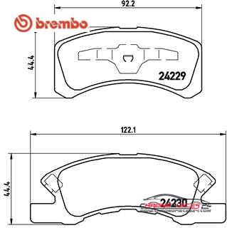 Achat de BREMBO P 16 011 Kit de plaquettes de frein, frein à disque pas chères