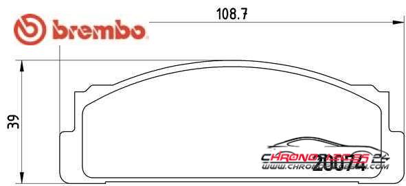 Achat de BREMBO P 23 002 Kit de plaquettes de frein, frein à disque pas chères