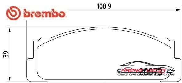 Achat de BREMBO P 23 003 Kit de plaquettes de frein, frein à disque pas chères