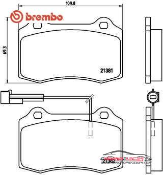 Achat de BREMBO P 23 052 Kit de plaquettes de frein, frein à disque pas chères