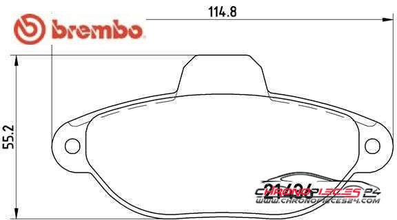 Achat de BREMBO P 23 060 Kit de plaquettes de frein, frein à disque pas chères