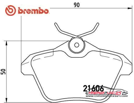 Achat de BREMBO P 23 067 Kit de plaquettes de frein, frein à disque pas chères