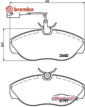 Achat de BREMBO P 23 083 Kit de plaquettes de frein, frein à disque pas chères