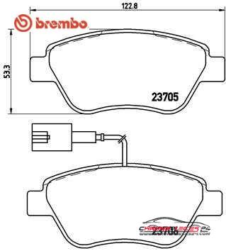 Achat de BREMBO P 23 085 Kit de plaquettes de frein, frein à disque pas chères