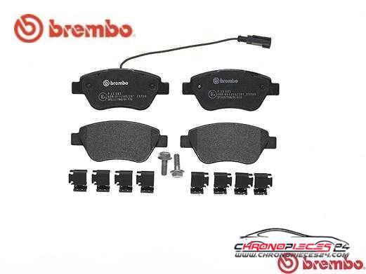 Achat de BREMBO P 23 085 Kit de plaquettes de frein, frein à disque pas chères