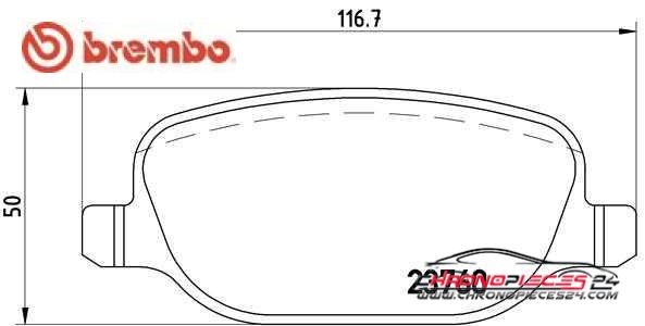 Achat de BREMBO P 23 089 Kit de plaquettes de frein, frein à disque pas chères