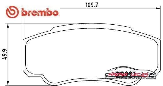 Achat de BREMBO P 23 093 Kit de plaquettes de frein, frein à disque pas chères