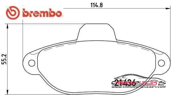 Achat de BREMBO P 23 096 Kit de plaquettes de frein, frein à disque pas chères