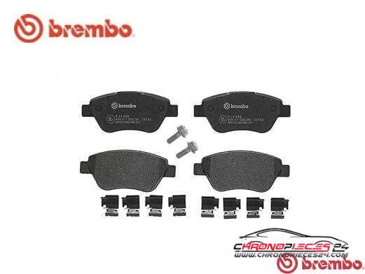 Achat de BREMBO P 23 099 Kit de plaquettes de frein, frein à disque pas chères