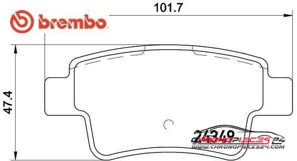 Achat de BREMBO P 23 104 Kit de plaquettes de frein, frein à disque pas chères