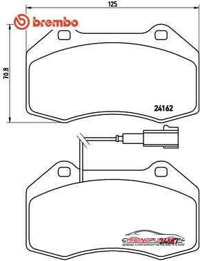 Achat de BREMBO P 23 117 Kit de plaquettes de frein, frein à disque pas chères