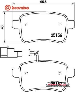 Achat de BREMBO P 23 133 Kit de plaquettes de frein, frein à disque pas chères